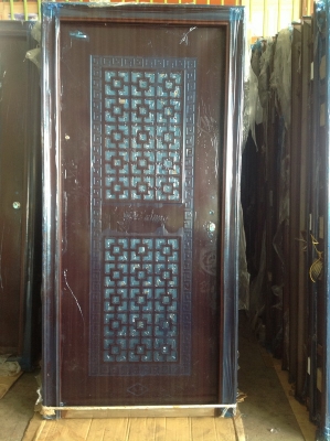 บานประตูพร้อมวงกบ เหล็ก