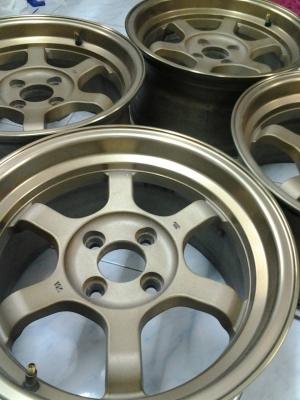 ล้อ TE37V 15x8 et25 งานKspeed สภาพนางฟ้า ไร้ริ้วรอย พร้อมใส่ถ่วง ชุดละ 8,900 บาท