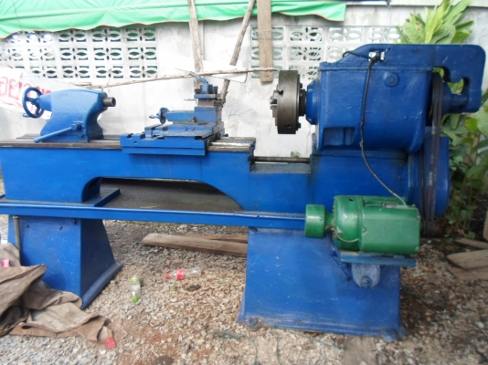 แท่นกลึง 7 ฟุต 2 เพลา เกียร์บล็อก พร้อมใช้ไฟบ้าน 60,000