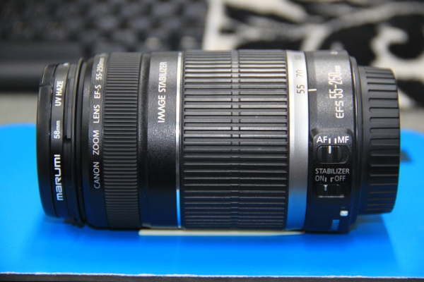 LENS ZOOM CANON รุ่น EFS 55 - 250 mm F4 - 5.6 IS