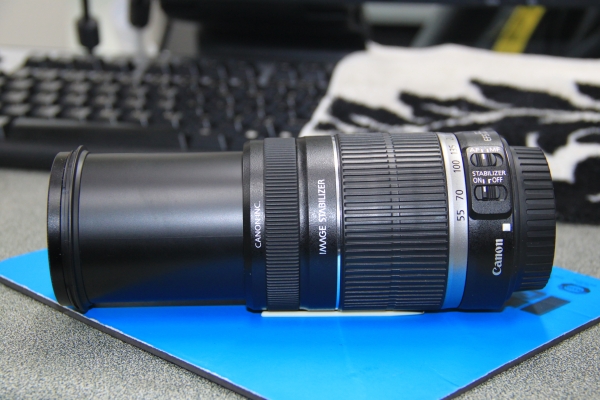 LENS ZOOM CANON รุ่น EFS 55 - 250 mm F4 - 5.6 IS