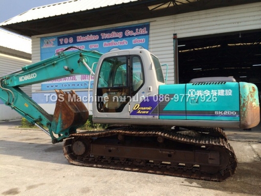 Kobelco SK200-6E YN08 ปี 2003 นำเข้าจากญี่ปุ่น ใบแทร็ค 800 mm