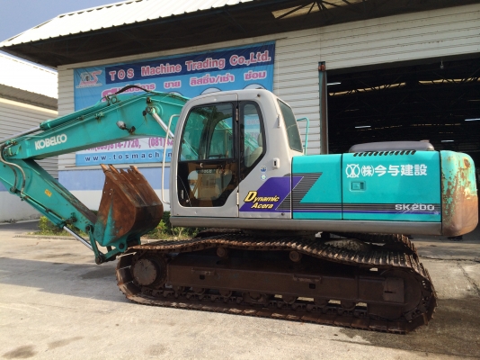Kobelco SK200-6E YN08 ปี 2003 นำเข้าจากญี่ปุ่น ใบแทร็ค 800 mm