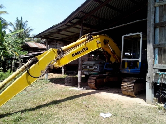 **600,000 บ.ต่อรอง**ขายแพ็คคู่ แบคโฮ+เทเลอร์ แบคโฮ KOMATSU PC100-3 เครื่องไม่เดิม ISUZU 6BB1 145แรง เครื่องดีแน่นดี แรงอึด ประหยัดน้ำมัน ปั้มเดิมดีแรงดี บูมอาร์มมีปะ(ตามรูป) เอวดีแน่นดี ช่วงล่างโซ่ ใบแทร็ก โรลเลอร์ เฟรม โดยรวม70\% บอดี้ดี สีสันโอเค หัวเก๋ง