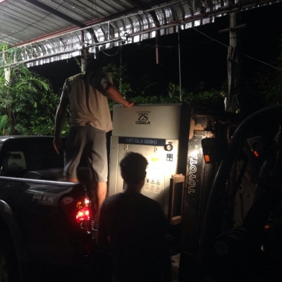 ปั๊มลมสกรู ปั๊มลมเก่าญี่ปุ่น MITSUI SEIKI-