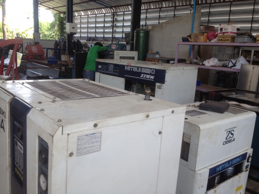 ปั๊มลมสกรู ปั๊มลมเก่าญี่ปุ่น MITSUI SEIKI ปั๊มลมสกรู ปั๊มลมเก่าญี่ปุ่น MITSUI SEIKI