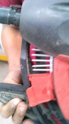 (มี VDO)เครื่องยิงตะปูยี่ห้อ HILTI รุ่น GX 100 แบบพกพาใช้แก็สหลอดไม่ใช้ไฟฟ้าหรือสายลม ใช้ยิงคอนกรีตได้เลย