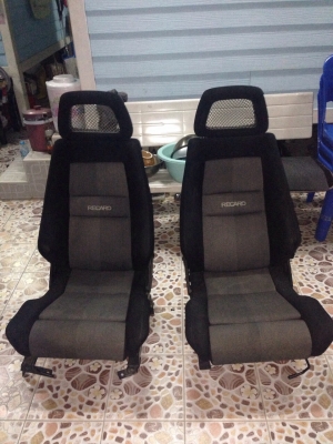 ขาย recaro หัวตะข่าย สภาพสวย ปีกไม่ล้ม ผ้าเดิม รางพร้อม