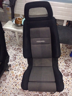 ขาย recaro หัวตะข่าย สภาพสวย ปีกไม่ล้ม ผ้าเดิม รางพร้อม