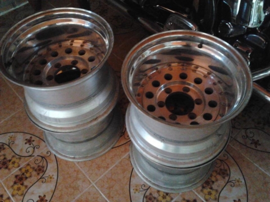 ขายล้อหยดน้ำ 2 ชิ้นแท้ ENKEI HR385 ขอบ 15 หน้า9 หลัง10 6/139.7 ออฟลึกมากก