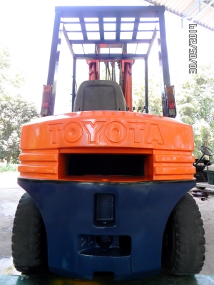 โฟร์คลิฟท์2.5ตันนำเข้าแท้100\%เสาสูง5.50เมตรฟลูฟลีเข้าตู้*สไลด์ได้*TOYOTA*5FD25*ขายที่โคราช