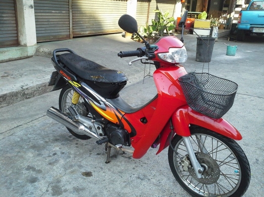 Wave 110  ปี 45 สีแดง  รถบ้าน เครื่องเดิม แน่นๆ มีเล่ม เอกสารพร้อม