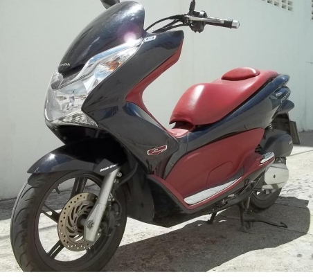 Honda Pcx 150 สีดำ แดง จดปี55