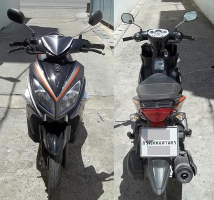 YAMAHA Nouvo Elegance สีดำ เทา จดทะเบียนป๊ 54