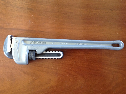 ขายประแจขันท่อ RIDGID 18" อะลูมิเนียม สภาพใหม่ 98\%