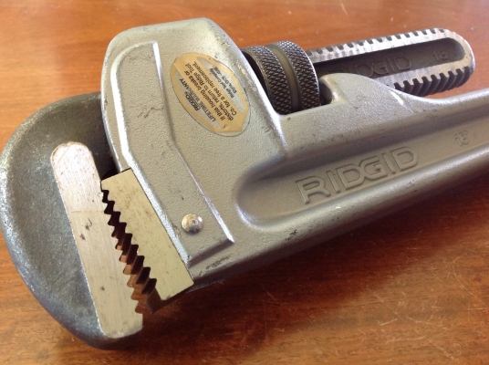 ขายประแจขันท่อ RIDGID 18" อะลูมิเนียม สภาพใหม่ 98\%