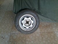 ขายล้อกระทะ ขอบ 14 นิ้ว 4รู 100 พร้อมยาง