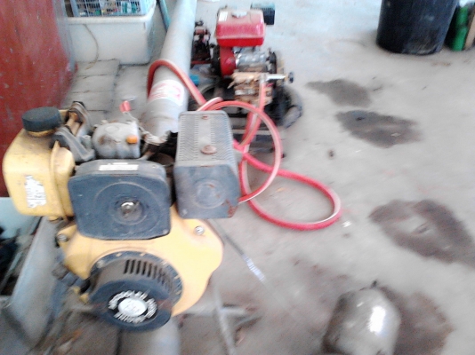 ขายเครื่องสูบน้ำดีเซล 5แรง พร้อมท่อพญานาค 5นิ้ว ยาวประมาณ 3เมตร