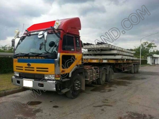 รถบรรทุกหัวลาก 10 ล้อ Nissan big thumb 290 พร้อมหางพื้นเรียบ