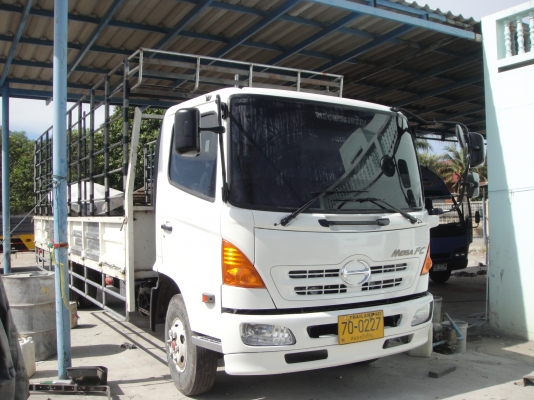 HINO MEGA FC4J เครื่องยนต์ 170 แรงม้า กะบะ ยาว 6.50 เมตร มีคอกสภาพพร้อมใช้งาน รถสวย