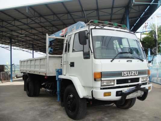 ISUZU LOCKY เครื่องยนต์ 195 แรง มีเครนพร้อมกะบะดัมพ์ ยาว 5.00 เมตร สภาพพร้อมใช้งาน