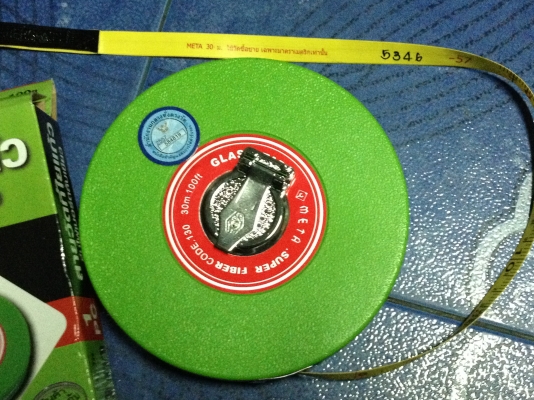 เทปวัดระยะทางไฟเบอร์ใยแก้ว META  30 เมตร