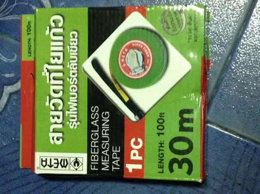 เทปวัดระยะทางไฟเบอร์ใยแก้ว META  30 เมตร