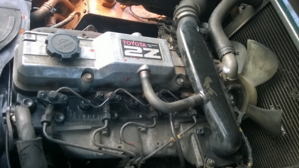 รถยกโตโยต้ารุ่น 7 น้ำหนักยก 2.5 ตัน เสาสูง 4 เมตร แผงงาสไลด์  เครื่องดีเซล เกียร์ธรรมดา