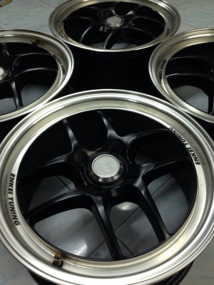 ล้อ ENKEI-TUNING-SC14 15x6.5 et38 เนียนๆสวยๆหายาก มีรอย1วงเล็กๆเบาๆ ชุดละ 8,400 บาท