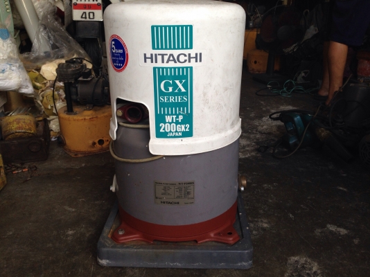 ขายปั้มน้ำอัตโนมัติ Hitachi 200 W สภาพดี ตรวจเช็คแรงดันแล้ว พร้อมใช้งานรับประกันคุณภาพ