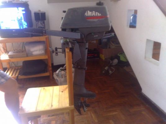 เครื่องเรือ เอ้าท์บอร์ด ยามาฮา 3 แรง รุ่นหางยาว สภาพ 85\%