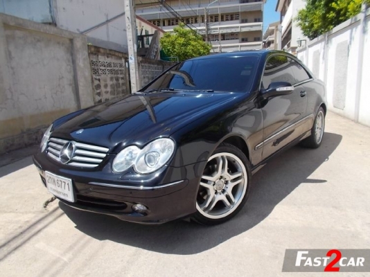 CLK 200 KOM 2 ประตู สีดำ รถศูนย์แท้ เจ้าของขายเอง