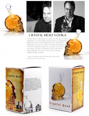 แก้วเก็บเหล้า crystal head vodka 350ml แก้วเก็บเหล้า crystal head vodka 350ml