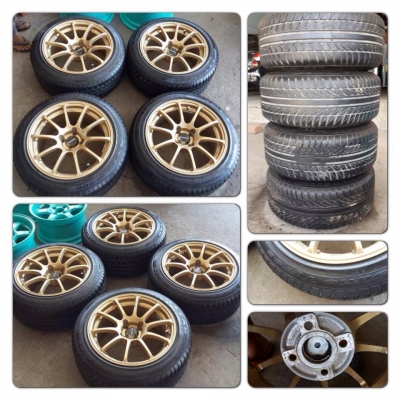 ขายแม็กมือ2 Advan RS ขอบ15 กว้าง8 + ยาง ราคา9,900 บาทถูก