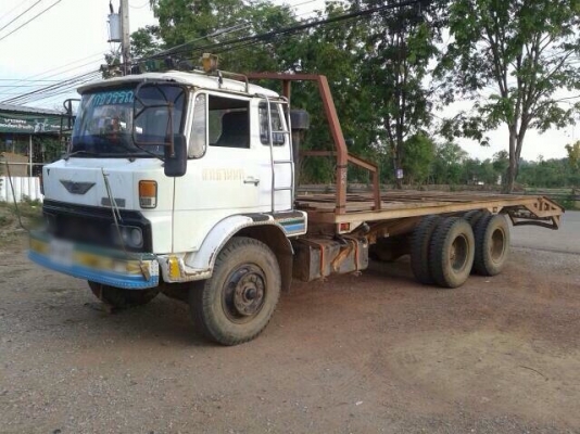 ขายสิบล้อเทเลอร์ HINO KT925 รุ่นปรับปรุง เครื่อง HO7D - 195 แรง 1 เพลา ทะเบียนพร้อม