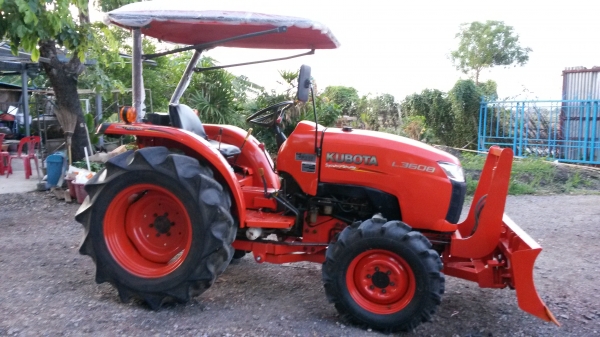 L3608 ฟรีอุปกรณ์ 2ชิ้น ใบดันหน้า โรตารี่ตราช้าง1.6  พึ่งเปลี่ยนยางหน้าใหม่ เล่มพร้อมโอน จัดโปร ส่งฟรีทั่วไทยครับผม