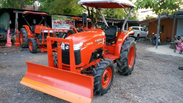 L3608 ฟรีอุปกรณ์ 2ชิ้น ใบดันหน้า โรตารี่ตราช้าง1.6  พึ่งเปลี่ยนยางหน้าใหม่ เล่มพร้อมโอน จัดโปร ส่งฟรีทั่วไทยครับผม