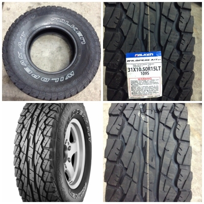 ขายยางใหม่ปี14 Mud 31/10.5 ขอบ15 Falken  ถูกๆยกไปใส่เองลดให้อีกเส้นละ200
