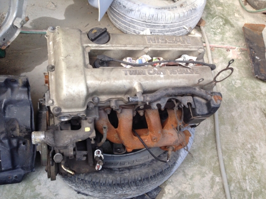 ขายเครื่องพร้อมเกียร์ nissan sr20