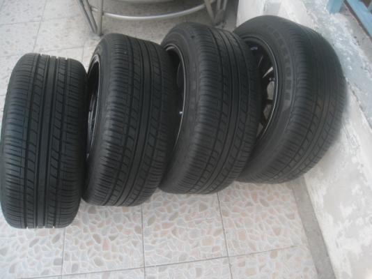 ขายล้อแม็กมือสอง RF1 15"x8" et25 4รู100 งาน K.speed พร้อมยาง ปี13 สนใจติดต่อเล็กคลองสามครับ 081-3747940