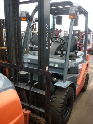 ขายฟอร์คลิฟต์ TOYOTA 8FG20  ( ใช้งานแค่ 300 กว่า ช.ม )  เสายกสูง 4.5 M ,ฮิ้งฟอร์ค , เครื่อง 4Y , เกียร์ MT  (SPECS JAPAN)  ( รับประกันเครื่องยนต์และระบบ 6 เดือน ) สภาพพร้อมใช้งาน ++ เดิมแท้จากญี่ปุ่น   สีเดิมและตัวถังสภาพเดิมจากญี่ปุ่น