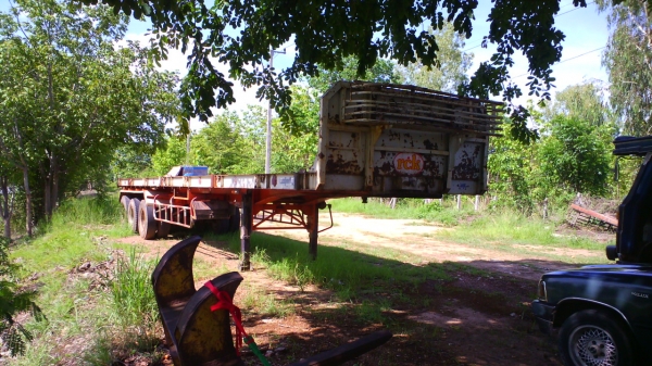 หางพื้นเรียบ RCK พื้นเรียบแบบ สามเพลา สวยเนี๊ยบ มีทะเบียน