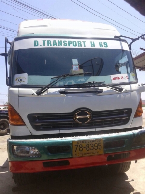 12ล้อพื้นเรียบช่วงยาว 7.50มHINO MEGA ปี48-220แรงม้า