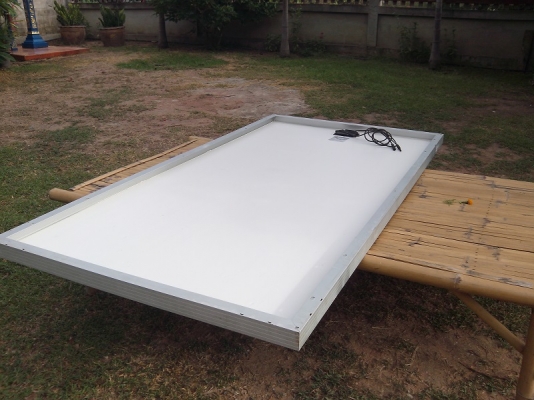 แผงโซล่าเซลล์ 285 วัตต์  สภาพดี ยังไม่เคยใช้งาน ถูกๆ เหลือ 1แผงแล้ว