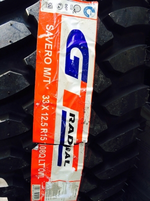 ขายยาง MUD. GT. SAVERO. MT. 33/12.5R15. ยางใหม่คับ ขายยาง MUD. GT. SAVERO. MT. 33/12.5R15. ยางใหม่คับ