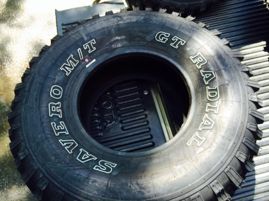 ขายยาง MUD. GT. SAVERO. MT. 33/12.5R15. ยางใหม่คับ ขายยาง MUD. GT. SAVERO. MT. 33/12.5R15. ยางใหม่คับ