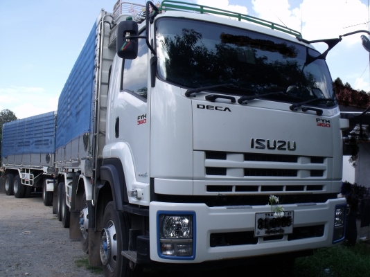 ขายดาวน์รถบรรทุกพ่วงดั้ม isuzu fyh 360 คอกเกษตร