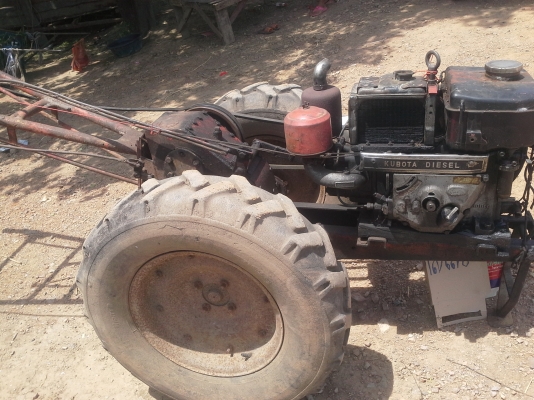 ขาย!! รถเดินตามพร้อมเครื่อง คูโบต้า 8 แรง และเทรลเลอร์  13500