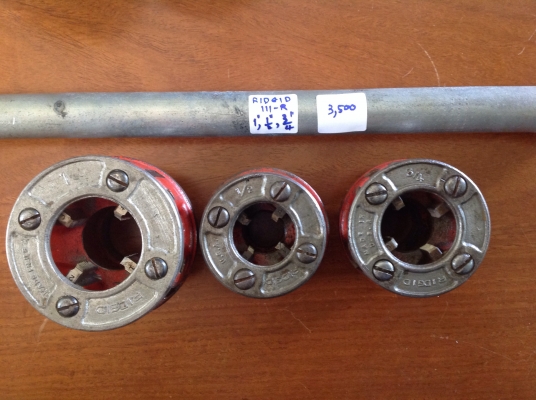 ขายดายเกลียวท่อ RIDGID 12-R , 111-R ชุดละ 3,000 บาท ขายดายเกลียวท่อ RIDGID 12-R , 111-R ชุดละ 3,000 บาท