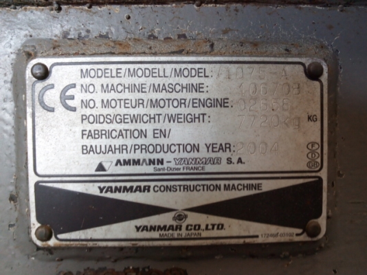 YANMAR VIO75-A # 10670B